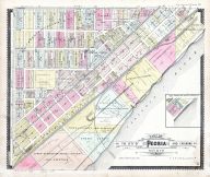 Peoria Sections 16 and 17, Peoria City and County 1896